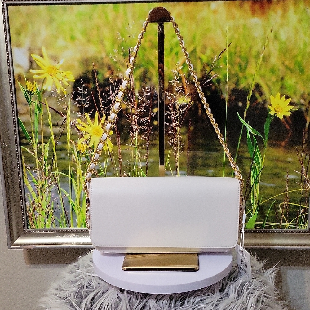 Urban Expressions Ivory “Julia” Shoulder Bag NWT – Vegan Leather - Picture 5 of 11
